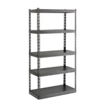 Gladiator Garage Storage Shelves 36"X72"X18" 5-TIER Steel Gray With Ez Connect. Fixed Price $166.22.