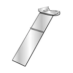 180 Degrees Swivel Slatwall Shoe Heel Rotate Display Angled Lucite Footwear Rack. Fixed Price $11.99.