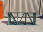 Interlake 12' 60" Teardrop Pallet Racking Upright 3"X1-5/8" Leg Green. Fixed Price $86.25.