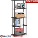 Shelving Unit Storage Organizer Modern Design Durable Wood Home Office Us. Fixed Price $36.69.
