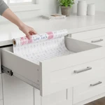 Stylish Repositionable Shelf Liner - 12" X 120" Effortless Home Organization. Fixed Price $10.60.