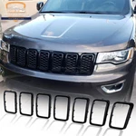 7X Gloss Black Grille Inserts Trim Ring For Jeep Grand Cherokee 2017-2022. Fixed Price $46.99.