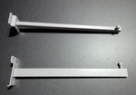 Slatwall Faceout Bar 14" For Grids Rectangle Ball End Case Of 25 Hangers Only. Fixed Price $45.00.
