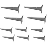 8" Slatwall Shelf Bracket, Chrome, Hanger Display Panel 10 Pc Set. Fixed Price $53.50.