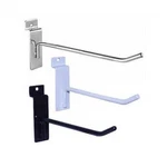 Slatwall Hooks: 1", 2", 4", 6", 8", 10", 12" - Black, White, Chrome Free Ship!. Fixed Price $54.49.