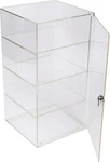 3 Removable Shelf Clear Acrylic Display Case Retail Jewelry Merchandise Lock Key. Fixed Price $120.97.