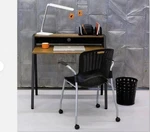 Safco 1951BL Black Wooden Laminate & Metal Student/office Writing Desk W/ Shelf. Fixed Price $100.00.