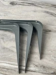 Lot Of 3 Stanley 5" X 6" Gray Utility Steel Shelf Brackets Model 797 Bg Hardware. Fixed Price $15.00.
