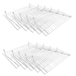White Flat Grid Shelf 10 Pieces 24 Inch X 12. Fixed Price $151.77.