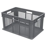 Akro-mils 37672GREY Straight Wall Ctr,gray,vented,indgrdpoly 5YN11. Fixed Price $53.17.