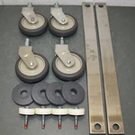 Partial - Metro Super Erecta Mobile Cart Kit TTM24C, (4) Rigid Wheels / Casters. Fixed Price $149.95.