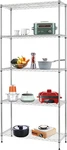 14" D 24" 60" Wire Shelving Unit Metal Commercial Shelf With 5 Tier Layer Ra. Fixed Price $67.99.