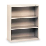 Tennsco B-42LG 3-SHELF Stationary Bookcase, 40"X34-1/2" Light Gray. Fixed Price $350.99.