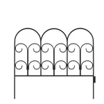 Garden Fencing 16 In. Metal Decorative Iris Rounded Picket Wire Scrolls Set Of 5. Fixed Price $54.95.