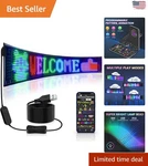 Versatile 27'' X 5'' Led Display Sign - Bluetooth Control For Creative Marketing. Fixed Price $82.64.