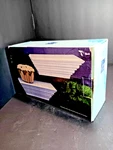 Set White Crown Molding Wood Composite Wall Shelves W/plate Groove 12"X3.5"X4". Fixed Price $28.00.