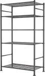 5 Tier Shelf Organizer Rack, Metal Shelving Unit With Adjustable Leveling Feet,. Fixed Price $96.99.