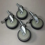 Quantum Storage Systems Set Of 5" X 1-1/4" Thermoplastic Resin Casters WR-00H. Fixed Price $77.28.