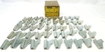 Rare Vtg Stanley Set Of 50 Zinc Plated Steel Shelf Clips #792 1" X 1.25" Usa Nos. Fixed Price $39.99.