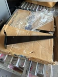 Uline Shelf For Slatwall, 12", Black, Entire Box Of 26 Brackets. Fixed Price $70.00.