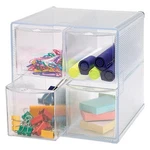 New Sealed Sparco Storage Organizer 6 X 7-1/4 In Clear Pull Out Drawers. Fixed Price $35.99.