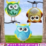 Owl Garden Artistic Metal Glass Stake Decorative Outdoor Accent 2 Ways New. Fixed Price $45.10.