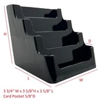 T'z Tagz New 4 Pocket Business Card Holder Marketing Display Stand 2 Pack. Fixed Price $9.98.