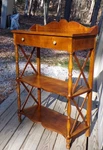Vintage Madison Square Furniture Solid Maple Etagere Display Shelf Bookcase. Fixed Price $877.50.