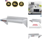 Stainless Steel Wall Mount Shelf 24" Wide X 14" Deep Commercial Grade - Nsf C.... Fixed Price $128.79.
