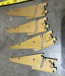 Kason ? Variable Shelf Bracket 6" Steel Gold Painted Finish Wedge Fit Lever Hard. Fixed Price $18.00.