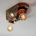 Vintage Flush Mount Machine Ceiling Light Fixture. Fixed Price $289.99.