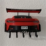 Porsche GT3 Car Shape Wall Mounted Key Rack Plastic Red Black Hanging. Fixed Price $36.00.