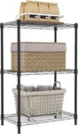 Heavy Duty 3-TIER Steel Wire Shelving Unit, 450LBS Capacity, Black Fast Freeship. Fixed Price $34.99.