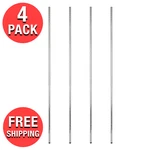 (4-PACK) Chrome Shelving Metal Wire 74" With Adjustable Footing (post Only). Fixed Price $72.15.