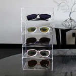 Neuxi Acrylic Five Shelves Eyewear Case Display Wall Mounted/free Standing. Fixed Price $32.00.
