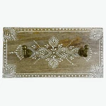 Urban Outfitters Wall Mounted Key Rack 2 Hook Boho Painted Wood Mandala 10" X 5". Fixed Price $24.59.