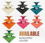 Torched 3-TIER Corner Retail Table Display Stand Step Rack. Fixed Price $22.99.