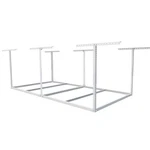 Overhead Garage Storage Rack 4X8 Ft 600LB Heavy Duty White Fleximounts Without. Fixed Price $154.99.
