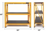 Dewalt 56831 DXST4500BLK 3SHELF Storagerack W/laminatedeck WX18 DX48 Yellow. Fixed Price $260.94.