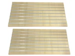 New Slatwall Easy Panels, Set Of Pieces, 2' H X 4' Maple W/ Metal Inserts. Fixed Price $143.89.