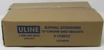 Uline S-19201C Slatwall 10" Chrome Shelf Brackets 12X. Fixed Price $34.99.