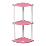 Furinno Turn-n-tube Wood 3-TIER Reversible Corner Display Rack Pink/white. Fixed Price $38.43.