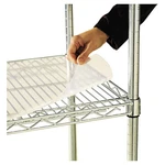 Alera Shelf Liners For Wire Shelving, Clear Plastic, 48W X 18D, 4/PACK. Fixed Price $34.05.
