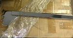 Box Of 20 New Retail Heavy Duty Slatwall Chrome Shelf Bracket 16". Fixed Price $129.99.