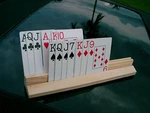 Playing Card Holder / Rack Hands Free Bridge, Canasta 10" 2-TIER. Fixed Price $7.99.