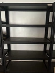 Whalen Storage Heavy Duty Black Steel Shelving Unit 4-SHELF 48X24X72. Fixed Price $85.00.