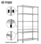 5-TIER Wire Storage Shelf Adjustable Heavy Duty Garage Shelving Kitchen Rack 63". Fixed Price $45.02.