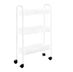 Style Selections Steel 3-TIER Utility Shelving Unit Shelves Wheels Rolling Cart. Fixed Price $51.39.