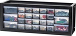 Plastic Storage Drawers, Made Usa, 26-DRAWER Organizer Cabinet, Stackable Tea. Fixed Price $47.99.