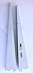New White Rubbermaid 11.5" Twin Track Shelving Bracket Set Of 2. Fixed Price $8.99.